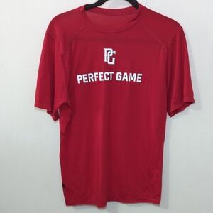 Perfect Game Graphic T-Shirt Baseball Boys Performance Short Sleeve Size XL